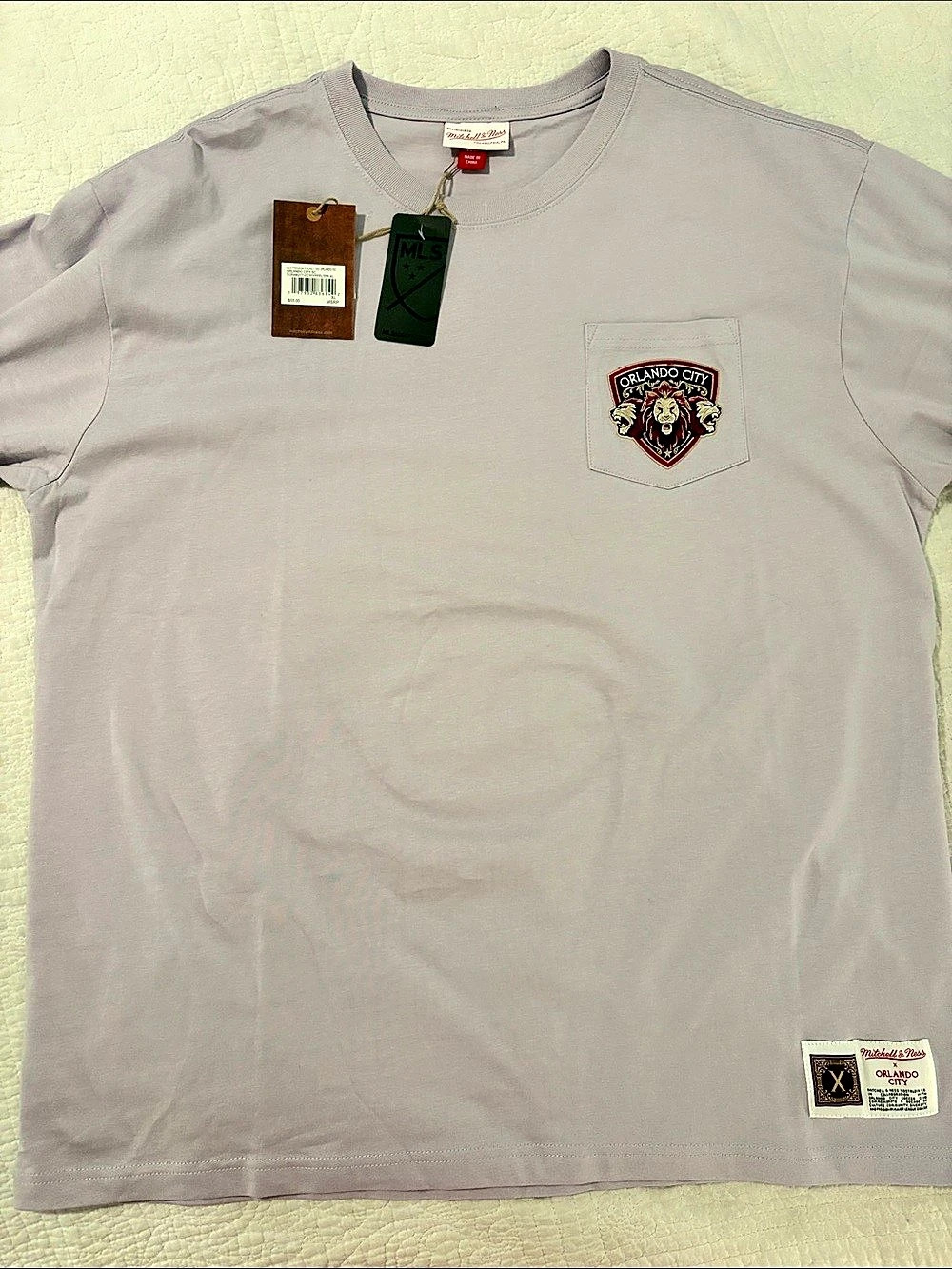 Mitchell & Ness Orlando City FC Pocket Tee in Purple XL NWT
